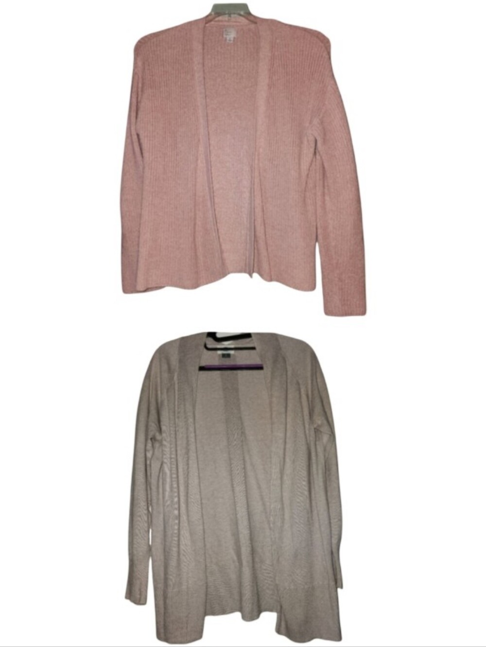 BUNDLE DEAL: Cozy Open-Front Cardigan Duo (A New Day & Old Navy) Both Size Small